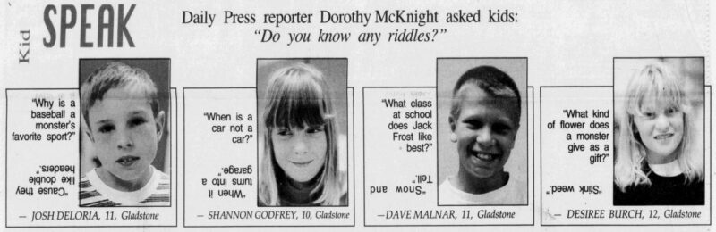 Remembering Kids Speak for Thursday, June 16, 2026